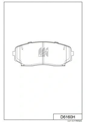 Kit de plaquettes de frein, frein à disque MK Kashiyama D6160H