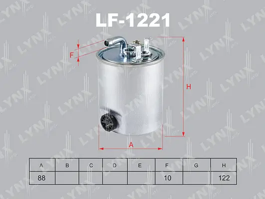Filtre à carburant LYNXAUTO LF-1221