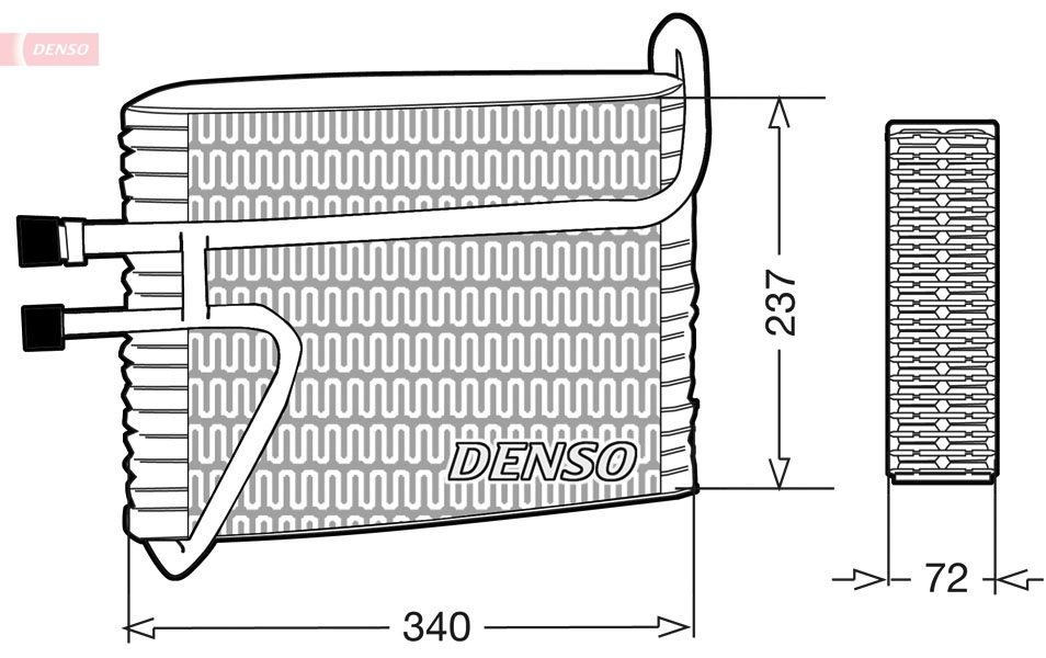 Évaporateur climatisation DENSO DEV33001
