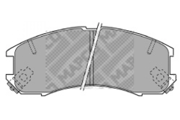 Kit de plaquettes de frein, frein à disque MAPCO 6336