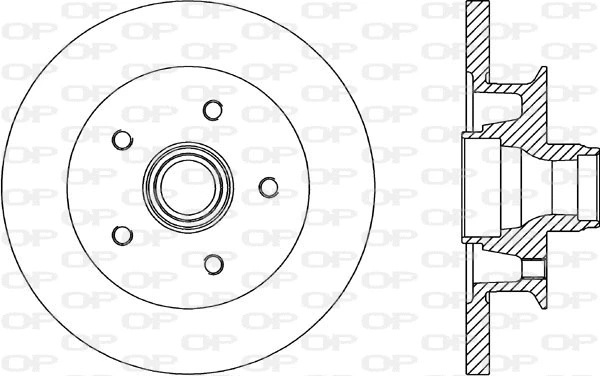 Disque de frein OPEN PARTS BDR1581.10