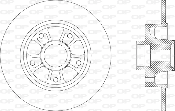 Disque de frein OPEN PARTS BDA2880.30