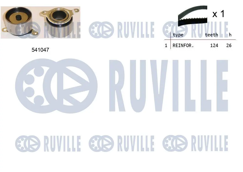 Kit de courroie crantée RUVILLE 550414