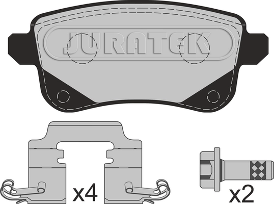 Kit de plaquettes de frein, frein à disque JURATEK JCP4026