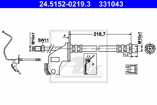 Flexible de frein ATE-APAC 24.5152-0219.3