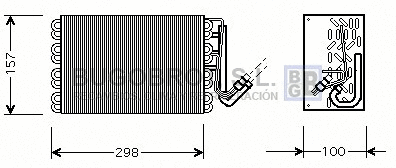 Évaporateur climatisation BUGOBROT 70-BWV308