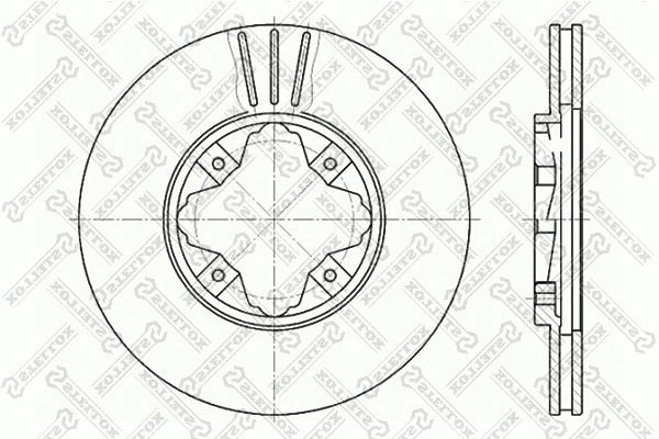 Disque de frein STELLOX 6020-9940V-SX