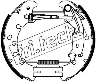 Jeu de mâchoires de frein fri.tech. 16481
