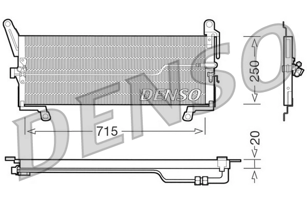 Condenseur, climatisation DENSO DCN09098