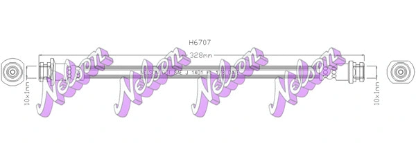 Flexible de frein KAWE H6707