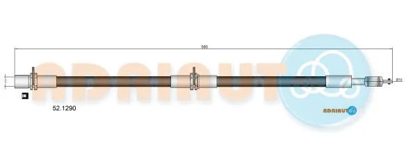 Flexible de frein ADRIAUTO 52.1290