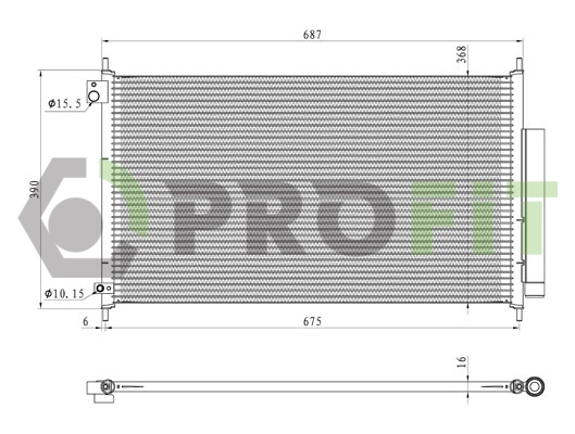 Condenseur, climatisation PROFIT 1770-0204