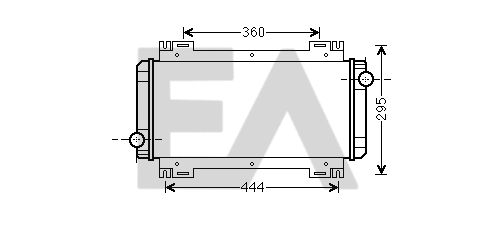 Radiateur, refroidissement du moteur EACLIMA 31R22023