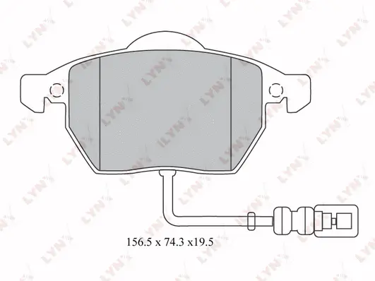 Kit de plaquettes de frein, frein à disque LYNXAUTO BD-1212