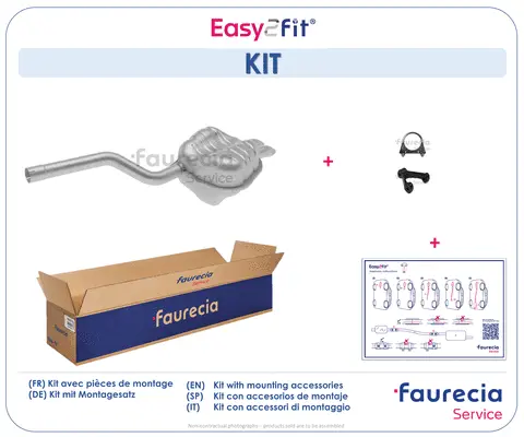 Silencieux arrière Faurecia FS60020