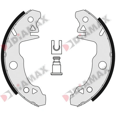 Jeu de mâchoires de frein DIAMAX N01012