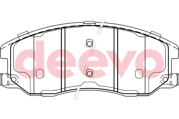 Kit de plaquettes de frein, frein à disque DEEVO BP53300