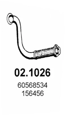Tuyau d'échappement ASSO 02.1026