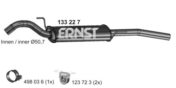Silencieux arrière ERNST 133227