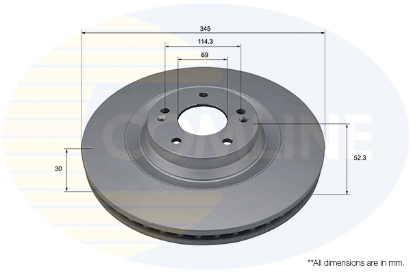 Disque de frein COMLINE ADC5079V
