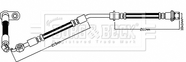 Flexible de frein BORG & BECK BBH8341