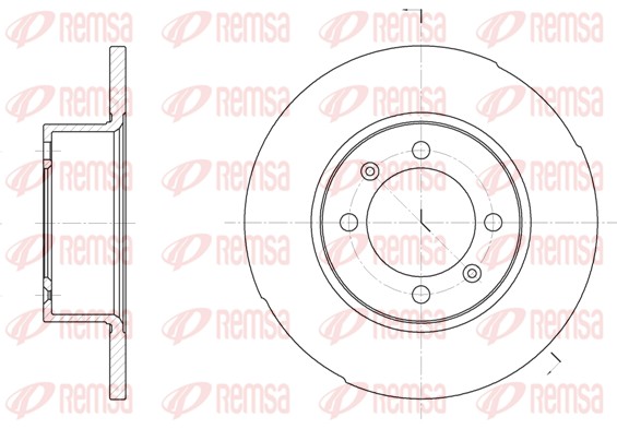 Disque de frein REMSA 6286.00