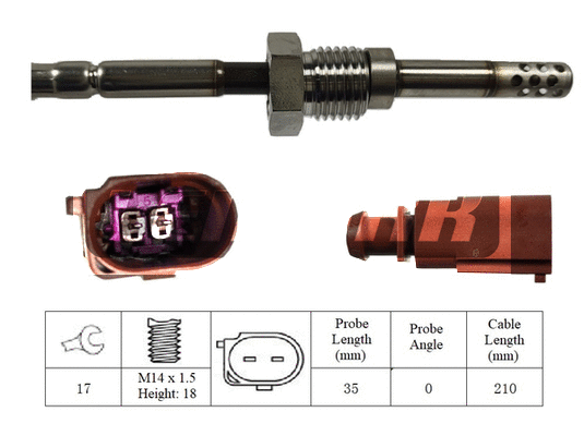 Capteur, température des gaz LEMARK LXT116