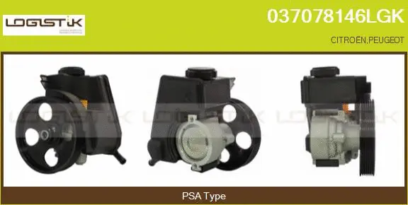 Pompe hydraulique, direction LGK 037078146LGK