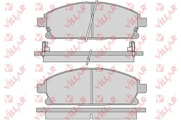 Kit de plaquettes de frein, frein à disque VILLAR 626.0846
