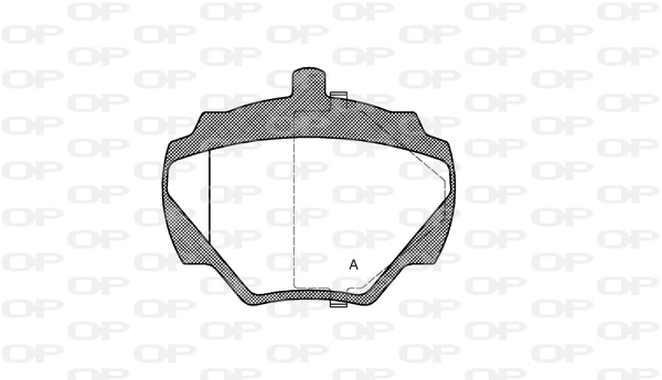 Kit de plaquettes de frein, frein à disque OPEN PARTS BPA0222.10