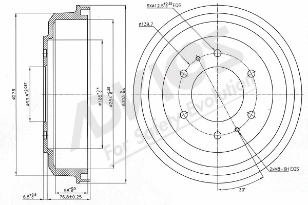 Tambour de frein ADVICS-SEA D7R018