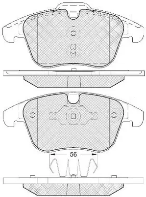 Kit de plaquettes de frein, frein à disque FIT FP1306