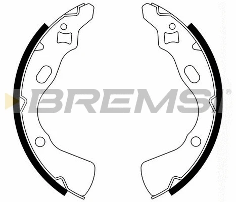 Jeu de mâchoires de frein BREMSI GF0770