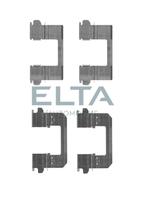 Kit d'accessoires, plaquette de frein à disque ELTA AUTOMOTIVE EA8708