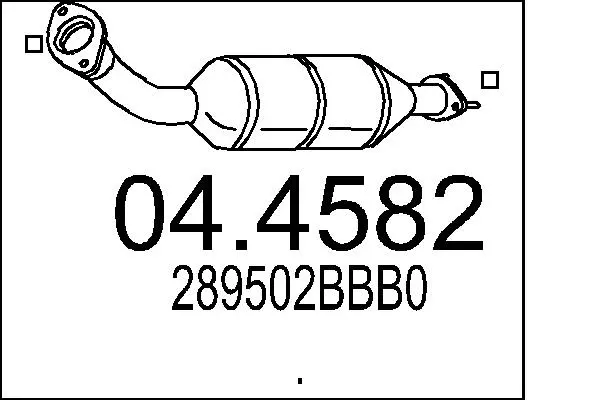 Catalyseur MTS 04.4582