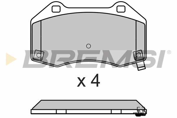 Kit de plaquettes de frein, frein à disque BREMSI BP3675