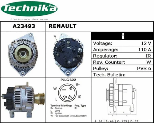 Alternateur Technika A23493