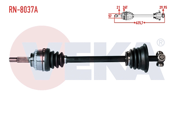 Arbre de transmission VEKA RN-8037A