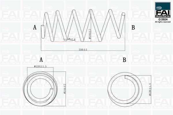 Ressort de suspension FAI AutoParts FPCS136
