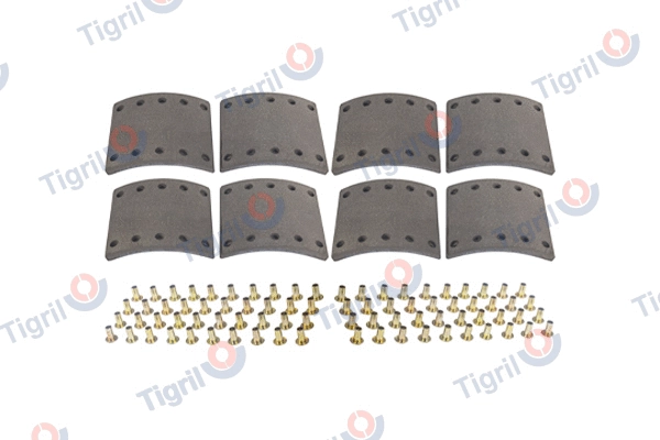 Kit de garnitures de frein, frein à tambour TIGRIL BP13.0048