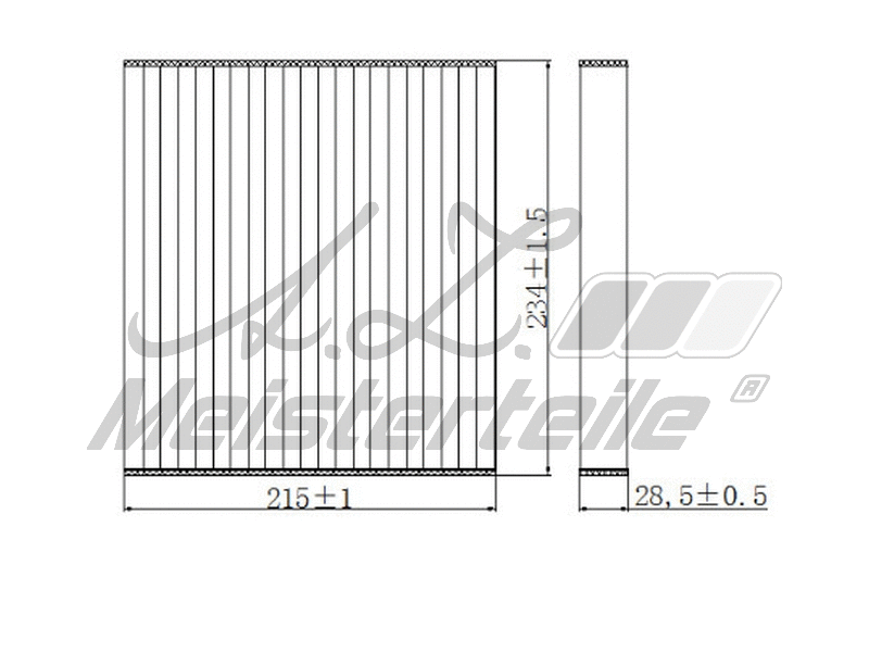 Filtre, air de l'habitacle A.Z. Meisterteile AZMT-41-010-1621