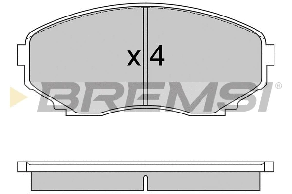 Kit de plaquettes de frein, frein à disque BREMSI BP2578