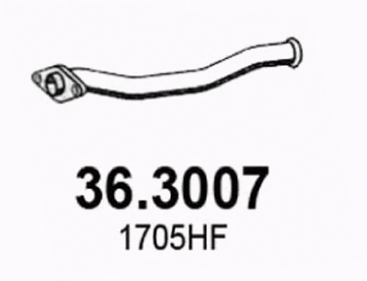 Tuyau d'échappement ASSO 36.3007