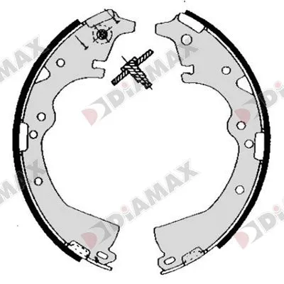 Jeu de mâchoires de frein DIAMAX N01407