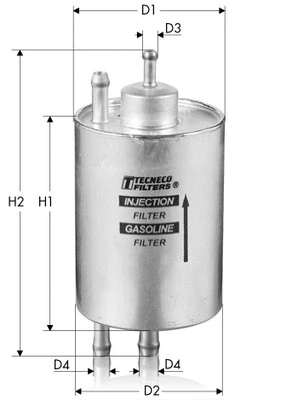 Filtre à carburant TECNECO FILTERS IN9527