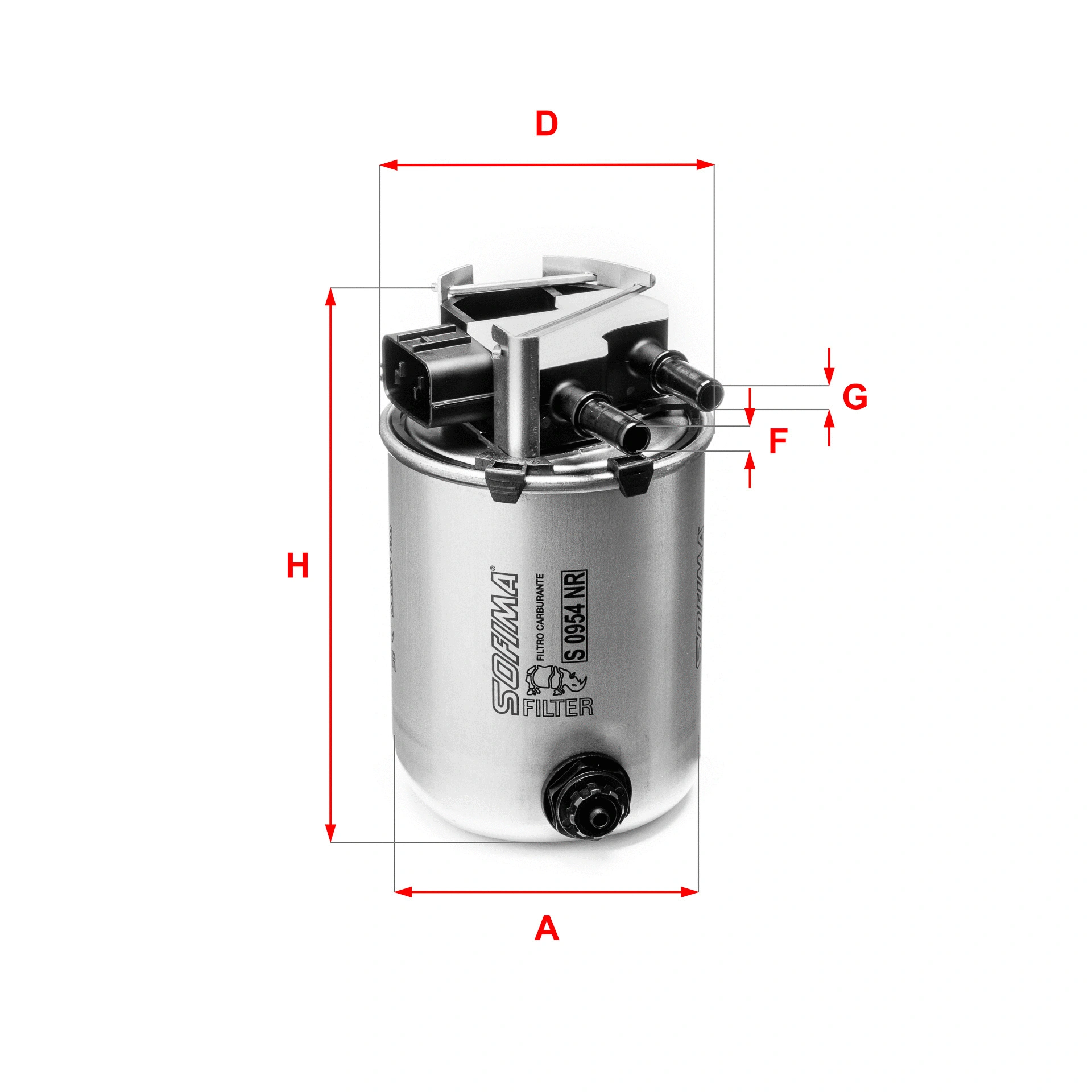 Filtre à carburant SOFIMA S 0954 NR