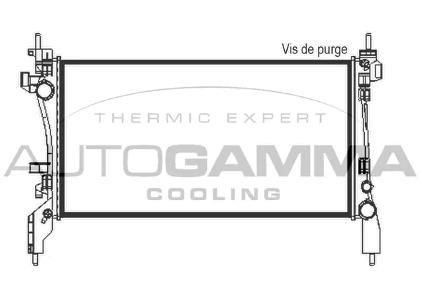 Radiateur, refroidissement du moteur AUTOGAMMA 105430