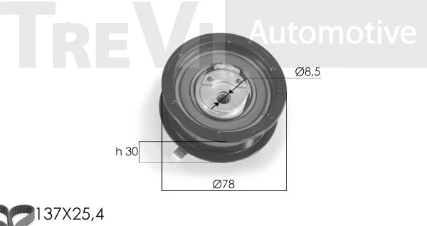 Kit de courroie crantée TREVI AUTOMOTIVE KD1092