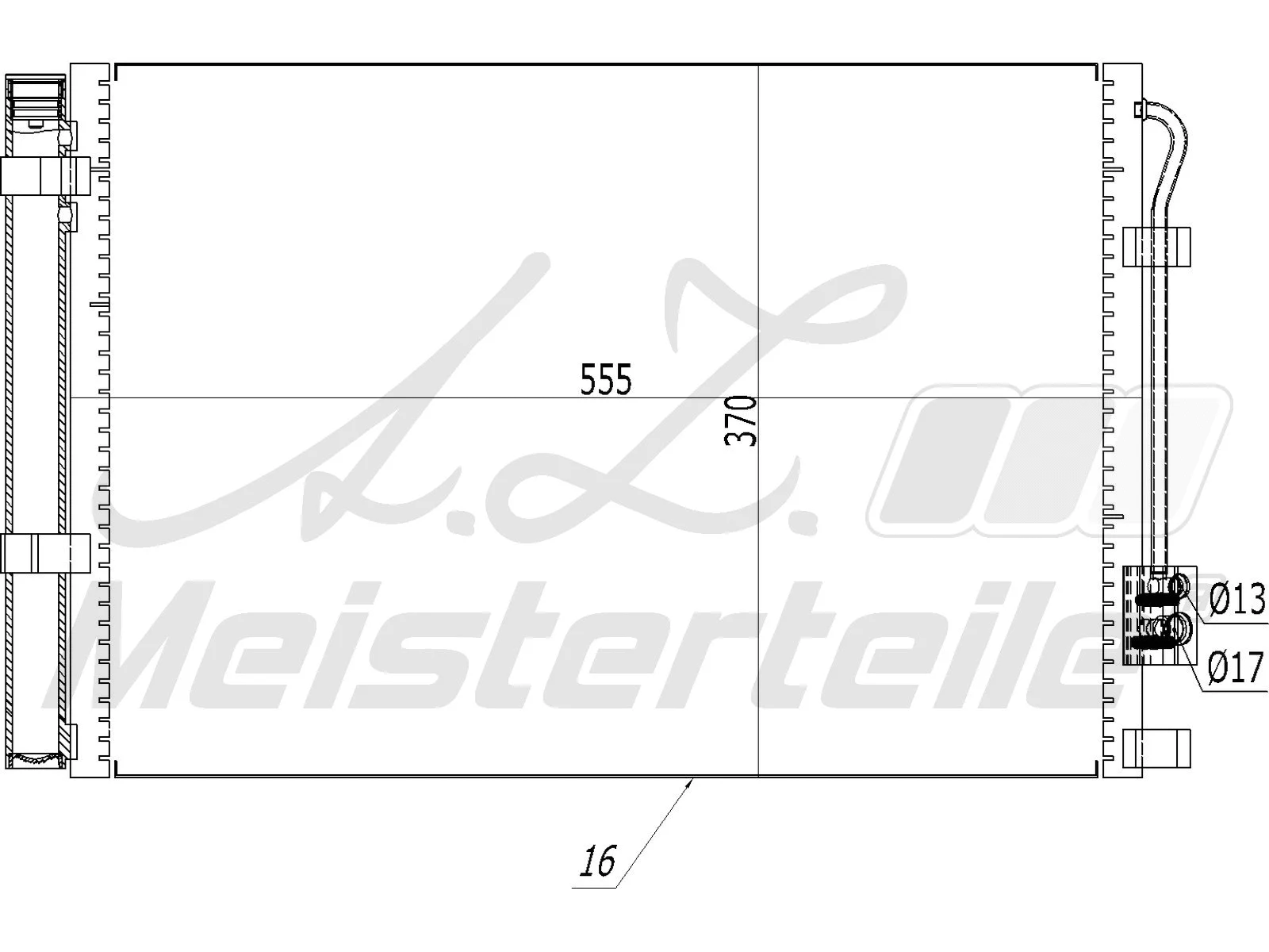 Condenseur, climatisation A.Z. Meisterteile AZMT-45-030-1166