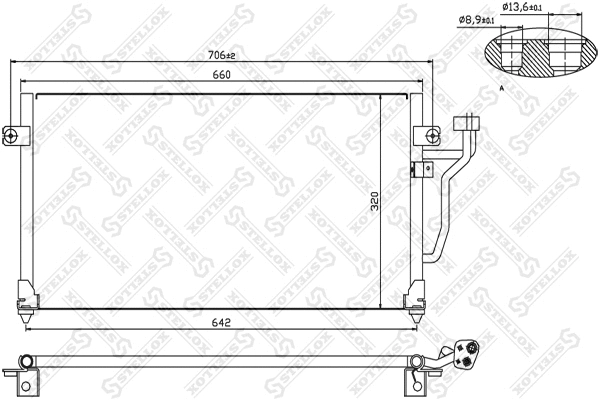 Condenseur, climatisation STELLOX 10-45137-SX